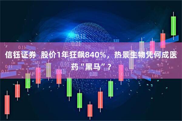 信钰证券  股价1年狂飙840%，热景生物凭何成医药“黑马”？